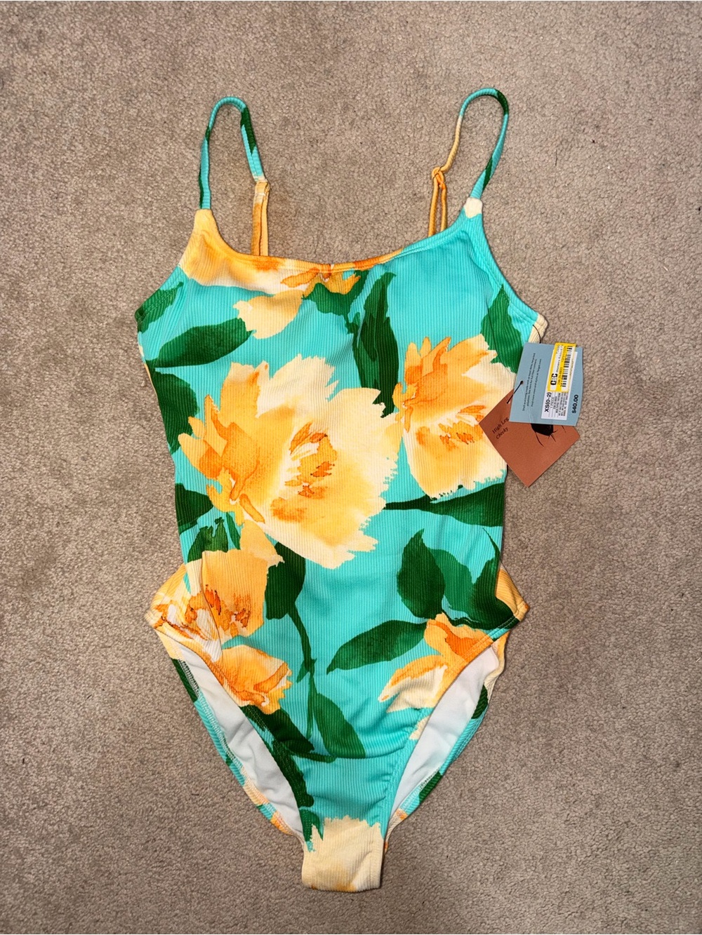 Women’s XS (0-2) floral swimsuit